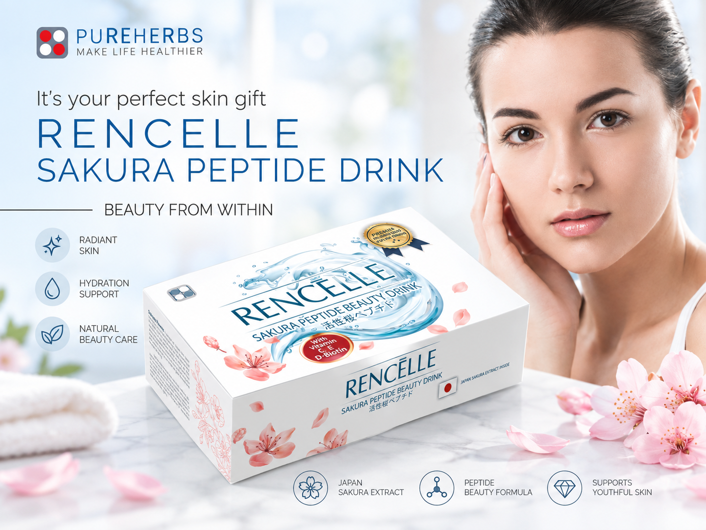 ChatGPT Image Sep 16, 2026, 09_01_21 PM RENCELLE Sakura Peptide Beauty Drink by PUREHERBS – beauty drink with Japan Sakura Extract and peptide formula